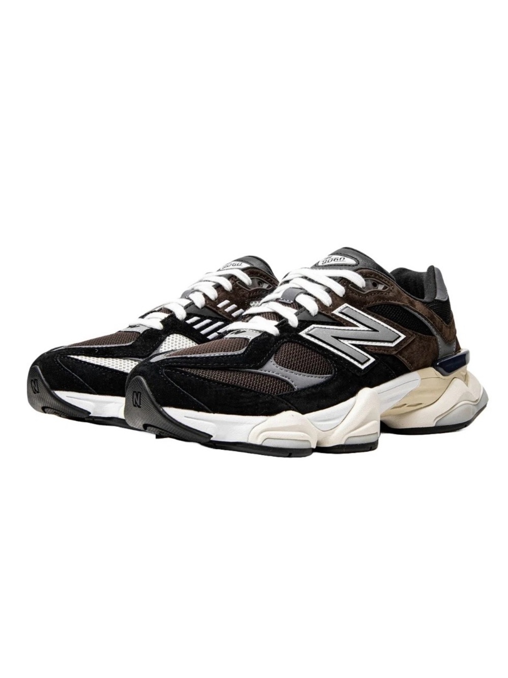 New Balance 9060 Brown Black Sneakers